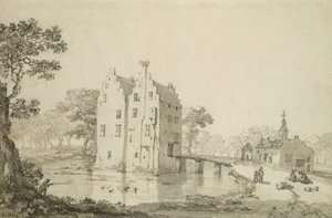 Castillo de Zuylenburgh (Slot Zuylen) de Jan van der Heyden