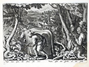 Caza de Estorninos y Perdices, ilustración de 