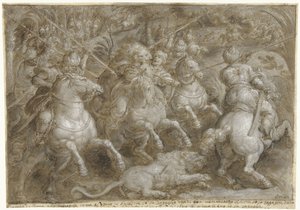 Caza de leones persas
Partidas de caza, dl. 2 (título de la serie) de Jan van der Straet