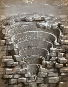 Mapa del Infierno, ilustración del Infierno de Dante de Jan van der Straet