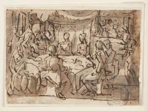 Bodas de Caná de Jan van der Straet, called Stradanus