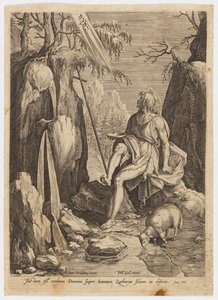 San Juan Bautista en el desierto de Jan van der Straet, called Stradanus