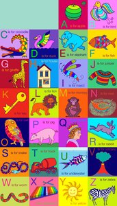 Alfabeto para niños de Jane Tattersfield