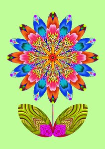 Recorte de Flor en Verde Pálido, 2020 de Jane Tattersfield