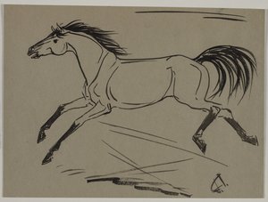 Caballo corriendo de Jane Travis