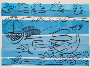 Navegando por la Costa Oeste, 2015 de Janet McKenzie