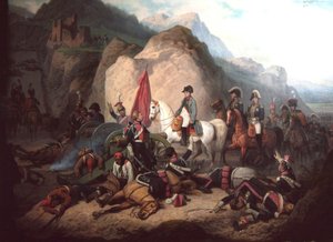 Napoleón en el desfiladero de Somosierra de January Suchodolski