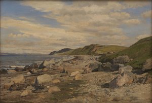 Vista de la playa en Helgenæs