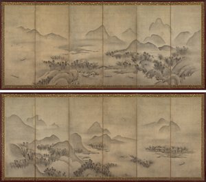 Paisaje a la luz de la luna de Japan, Muromachi period