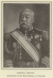 Almirante Inouye, Comandante de la Estación Naval en Yokosuka de Japanese Photographer