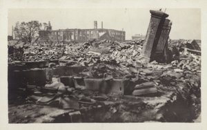 Secuelas del Gran Terremoto de Kanto, Japón, 1923 de Japanese Photographer