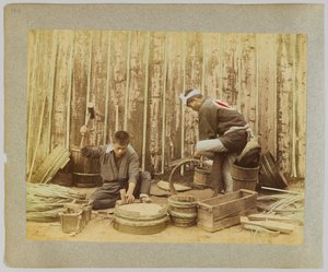 Fabricación de barriles, Japón de Japanese Photographer