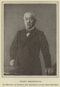 Conde Matsukata, Exministro de Finanzas e Introductor del Patrón Oro de Japanese Photographer