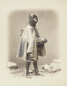 Hombre japonés en la nieve de Japanese Photographer