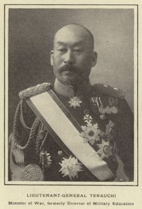 Teniente General Terauchi, Ministro de Guerra, anteriormente Director de Educación Militar