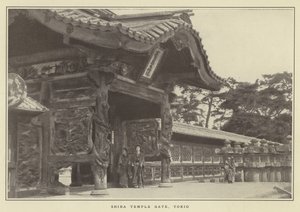 Puerta del Templo Shiba, Tokio de Japanese Photographer