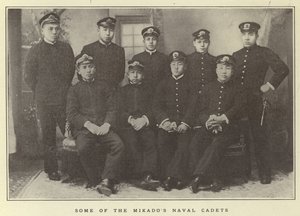 Algunos de los cadetes navales del Mikado de Japanese Photographer