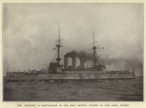 El Hatsuse, participante en la victoria de Port Arthur al inicio de la guerra