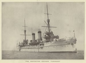 El crucero protegido Takasago de Japanese Photographer