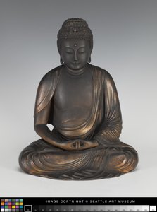 Amida Buda en un Pedestal de Loto de Japanese School