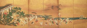 Niños chinos jugando, Período Edo