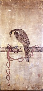 Halcón. Obra japonesa del siglo XV por Daysen. Génova, Museo Chiossone. de Japanese School