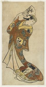 Fujimura Handay? II en una escena de baile, años 1720 de Japanese School