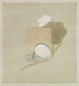 Funda de regalo, Periodo Meiji (1868-1912) (seda pintada con hilos bordados) de Japanese School