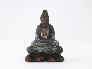 Imagen de Kannon sentado, Kioto, Kyoto-fu, período Edo o era Meiji