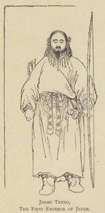Jimmu Tenno, Primer Emperador de Japón (litografía)