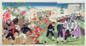 Enfermeras de la Cruz Roja durante la Guerra Sino-Japonesa de 1894-95 de Japanese School