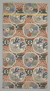 Fragmento de Obi, finales del siglo XIX-principios del siglo XX de Japanese School