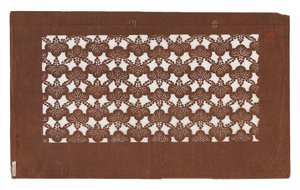Plantilla de papel (katagami), finales del siglo XIX