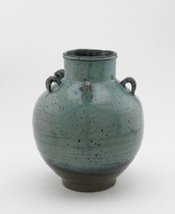 Jarra de almacenamiento de hojas de té con cinco asas, prefectura de Saga o Nagasaki, período Edo de Japanese School