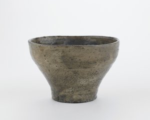 Tazón de té en forma de flauta china, Hagi, prefectura de Yamaguchi, período Edo de Japanese School