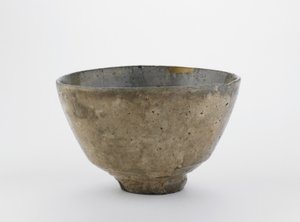 Tazón de té en forma de tazón de té Ido coreano, prefectura de Yamaguchi, período Edo, siglos XVIII-XIX de Japanese School