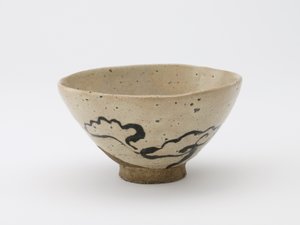Cuenco de té con diseño de hongo de la inmortalidad, Período Edo, siglo XVIII-XIX