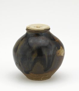 Caddy de té, forma bunrin, período Edo de Japanese School