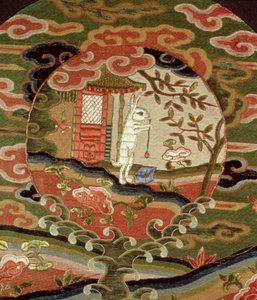 La Tortuga y la Liebre, Período Edo (detalle) de Japanese School