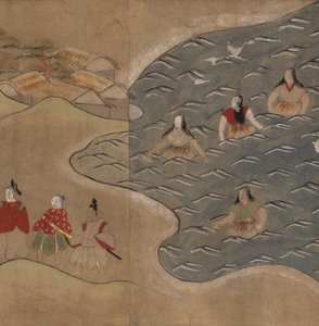 Mujeres en el mar, ilustración del 