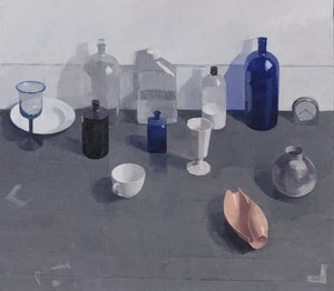Naturaleza muerta con concha, 2024 (óleo sobre lienzo)