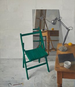 Interior de estudio, 2016 (óleo sobre lienzo)