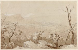 Una vista desde Bald Mountain, Condado de Orange, N. Y. de Jasper Francis Cropsey