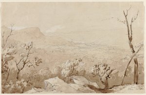 Vista desde Bald Mountain, Orange County, N. Y., 1843 de Jasper Francis Cropsey