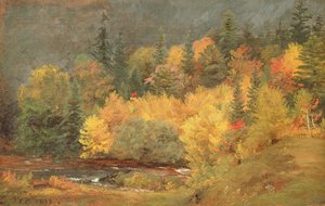 Otoño junto al Arroyo, 1855 de Jasper Francis Cropsey