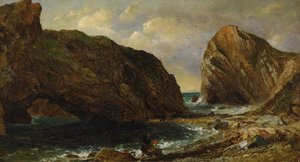Junto al mar, Lulworth de Jasper Francis Cropsey
