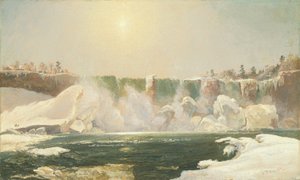 Las cataratas del Niágara en invierno de Jasper Francis Cropsey
