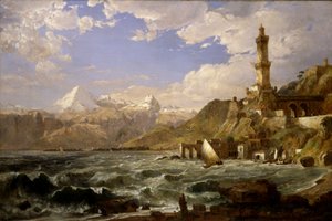 La costa de Génova de Jasper Francis Cropsey