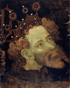 Pedro IV de Aragón, conocido como el Ceremonioso - Pedro IV (1319-1387), Rey de Aragón - Pintura de Jaume (Jaime) Mateu (1382-1452) - 1427 - Temple sobre tabla - 56,3x45,3 - Museu Nacional d