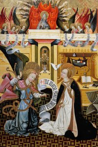 La Anunciación, retablo de Verdú de Jaume Ferrer